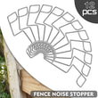 Fence Panel Grips Clips Stop Rattling 12 Pcs for 3 Fences