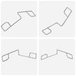 Fence Panel Grips Clips Stop Rattling 12 Pcs for 3 Fences