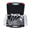21X Screw In Drill Top Ground Pegs In Case Awning Pegs Tent Pegs