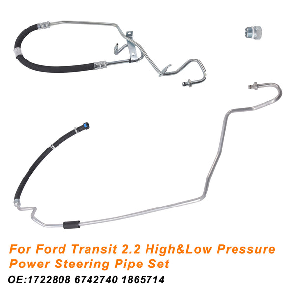 Ford Transit Custom 2.2 FWD Power Steering Pipe High + Low Pressure