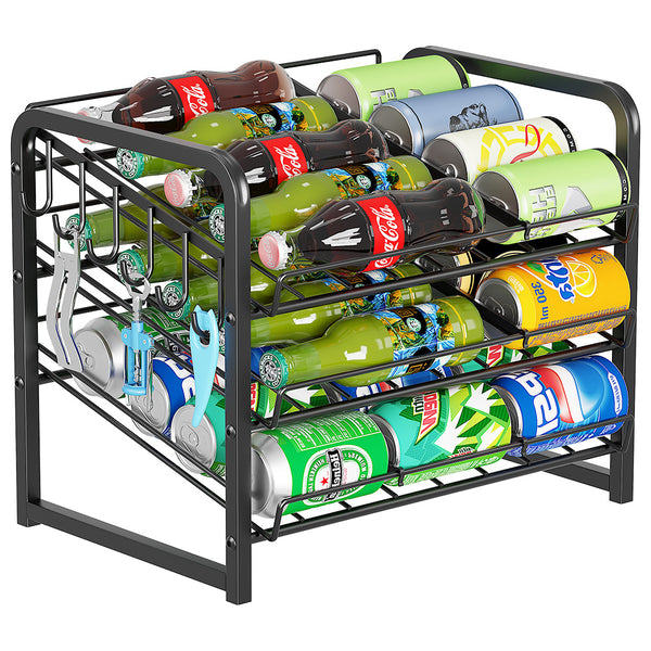 3-Tier Stackable Can Rack Organizer for Pantry