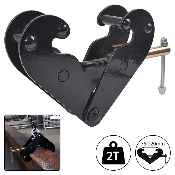 2 Ton Beam Lifting Clamp Adjustable Girder Heavy Duty