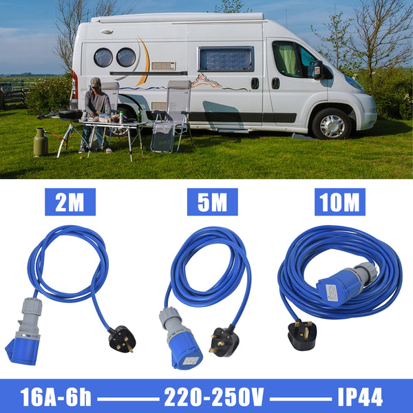 HEAVY DUTY CARAVAN MOTORHOME 13A PLUG TO 16A SOCKET