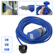 HEAVY DUTY CARAVAN MOTORHOME 13A PLUG TO 16A SOCKET