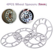 4PCs 5mm Alloy Aluminum Wheel Spacers Shims Spacer