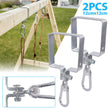 SWING HOOKS HANGERS (PAIR) for 120mm diameter timber
