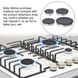 4PCS 55-100mm Universal Burner Crown Flame Cap