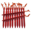 Pack of 12 Aluminium Alloy Tent Pegs 18cm Lightweight Nail Stakes Outdoor