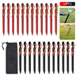 Pack of 12 Aluminium Alloy Tent Pegs 18cm Lightweight Nail Stakes Outdoor