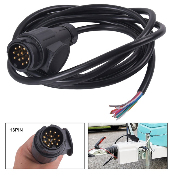 Caravan PreWired 13 Pin Plug 3 Mtr 13 Core Cable 12V