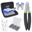 Hog Ring Pliers Kit with 600pcs