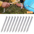 Metal Tent Peg 22cm Long V’ shaped galvanised pegs x 20 Per Pack