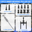 12PCS Inner Blind Bearings Remover Tool