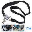 Bike Lock Chain Lock Heavy Duty 1.2m Security Padlock