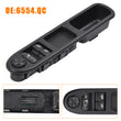 For Peugeot 207 Right Driver Side Door Window Power Control Switch 6554QC Black