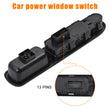 For Peugeot 207 Right Driver Side Door Window Power Control Switch 6554QC Black