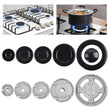 Set of 5 Cooker Oven Gas Hob Rapid Burner Caps Crown Ring Tops Kit