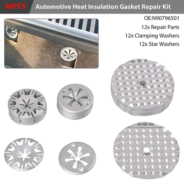 36Pcs Heat Protection Plate Heat Shield