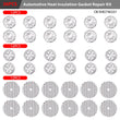 36Pcs Heat Protection Plate Heat Shield