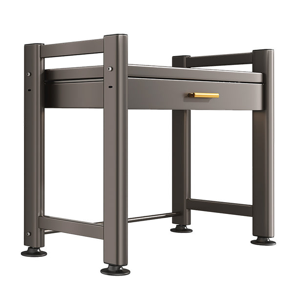 Microwave Stand with Drawers, 2 Tier Kitchen Countertop Organizer Shelves