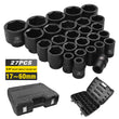 27PC 3/4" Drive 6PT Long Reach Impact Sockets