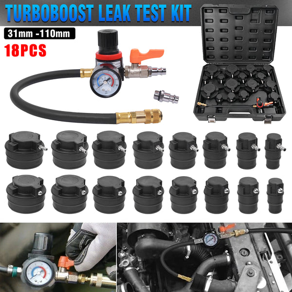 18PC Turbo Boost Leak Tester Kit Boost Leak Test Set