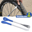 2x Heavy Duty Motorcycle Tire Lever Spoon Tyre Wheel Changing Repair