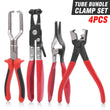 4PCS Hose Clamp Pliers Set Flexible Spring-Loaded Long Nose Pliers