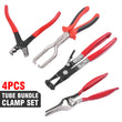 4PCS Hose Clamp Pliers Set Flexible Spring-Loaded Long Nose Pliers