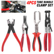 4PCS Hose Clamp Pliers Set Flexible Spring-Loaded Long Nose Pliers