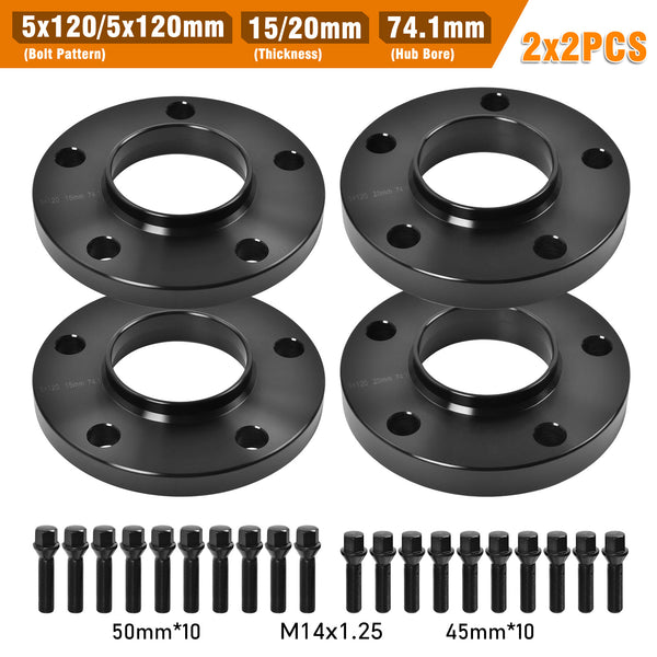 Fits Bmw 15mm + 20mm Wheels Spacers X5 E70 F15 F85