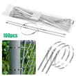 100 x 300MM X 4.6MM STAINLESS STEEL METAL CABLE TIES