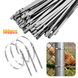 100 x 300MM X 4.6MM STAINLESS STEEL METAL CABLE TIES