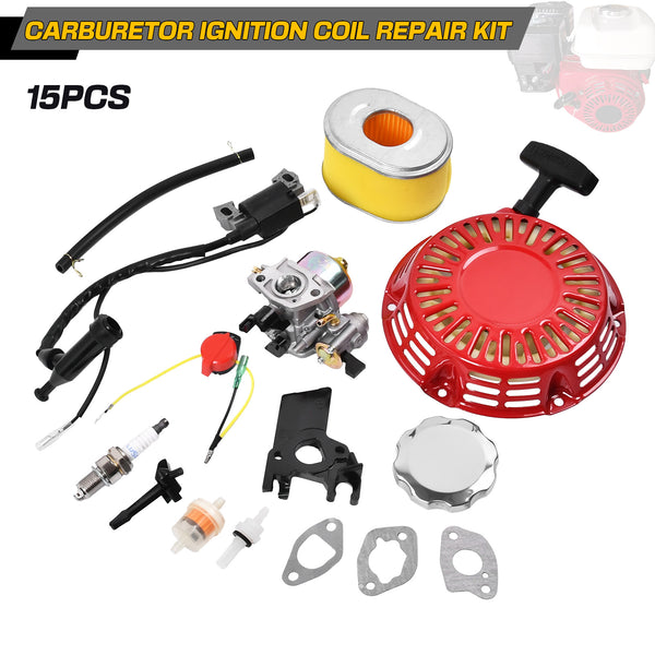 Carburetor Plug Ignition Coil Recoil Gaskets Service Kit