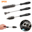 Diesel Injector Bore Sleeve Cleaning Kit Set Cleaning Brush Brushes 3pc