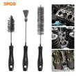 Diesel Injector Bore Sleeve Cleaning Kit Set Cleaning Brush Brushes 3pc