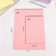 5 Pcs Pastel Top Spiral Notebook