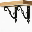 Decorative Shelf Brackets, Triangle Wall Brackets Black 7.5 Inch 6 Pack