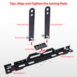 Toe Wheel Alignment Tool Plate Kit with Measuring Tapes