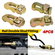 4X L Track Anchor Track Tie Down Point Rail Double Stud Trailer