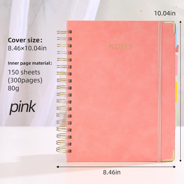 Spiral Notebook College Ruled with Stickers