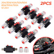 Trip DC Car Audio Solar Energy Inline Circuit Breaker 12V Fuse Holder