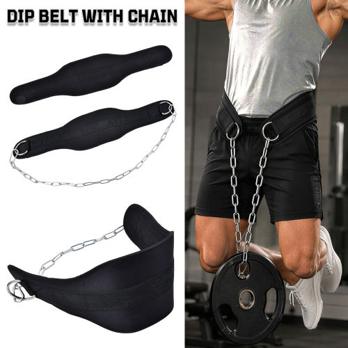Dipping Belt with Chain Heavy Duty Weightlifting Dip Belt