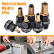 6PCS Hand Rivet Nut Head Nuts