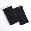 Women Knitted Lace Gaiter Leg Warmer