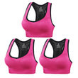 3pack Sports Bra Cut Out Back Gym Yoga Top