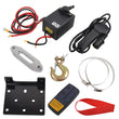 Electric Winch 12V 4500lb/3500lb + Synthetic Rope ATV Wireless Remote