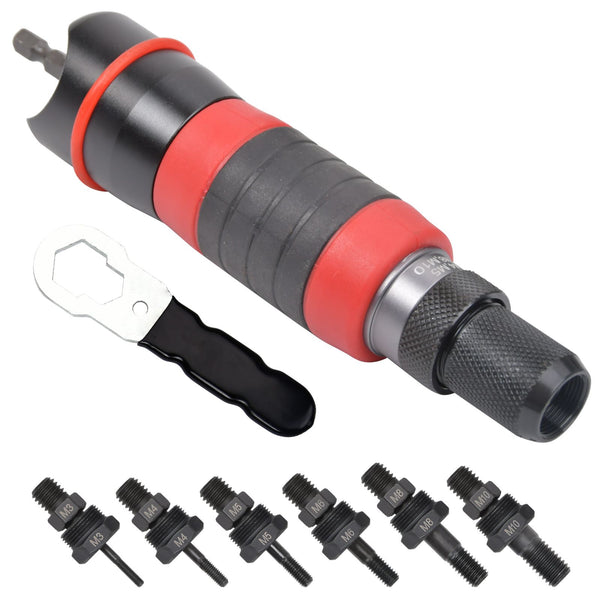 Electric Drill Rivet Rivnut Nut Gun Adapter Insert Tool M3-M10