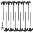 36X Screw In Hard Ground Tent Pegs  Heavy Duty Awning Pegs