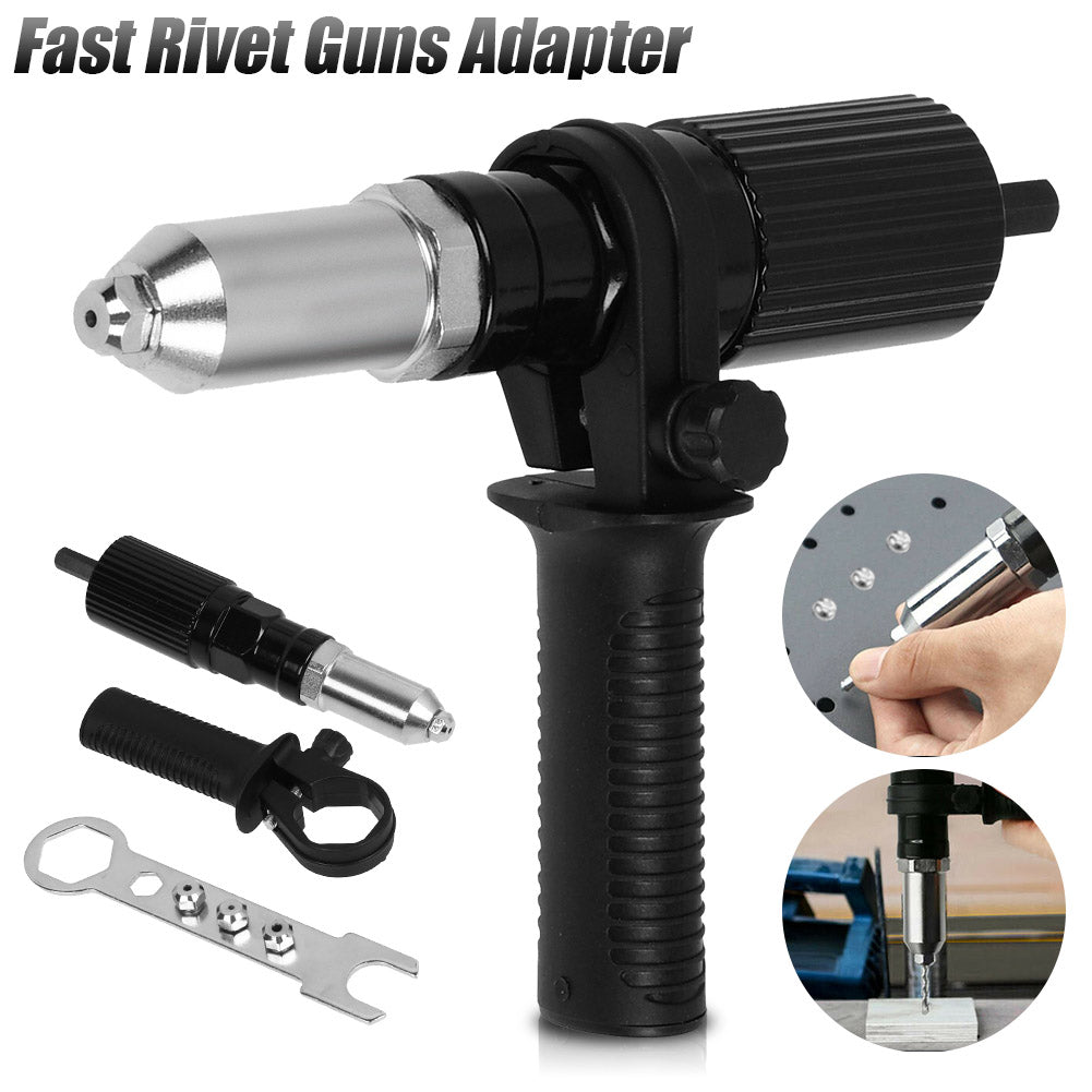 Mini Pop Rivet Gun Electric Rivet Pop Gun Adaptor Cordless Drill Nut Riveting Riveter Too ...